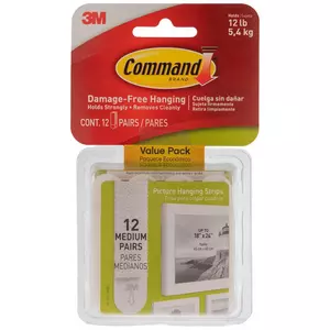 3M Command Medium White Picture Hanging Strips, 4-Count