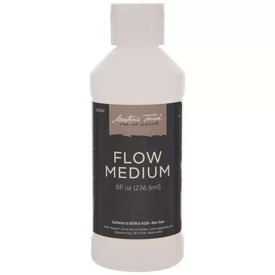 How to use Flow Improver + Slo-Drying Medium to make Acrylic Act