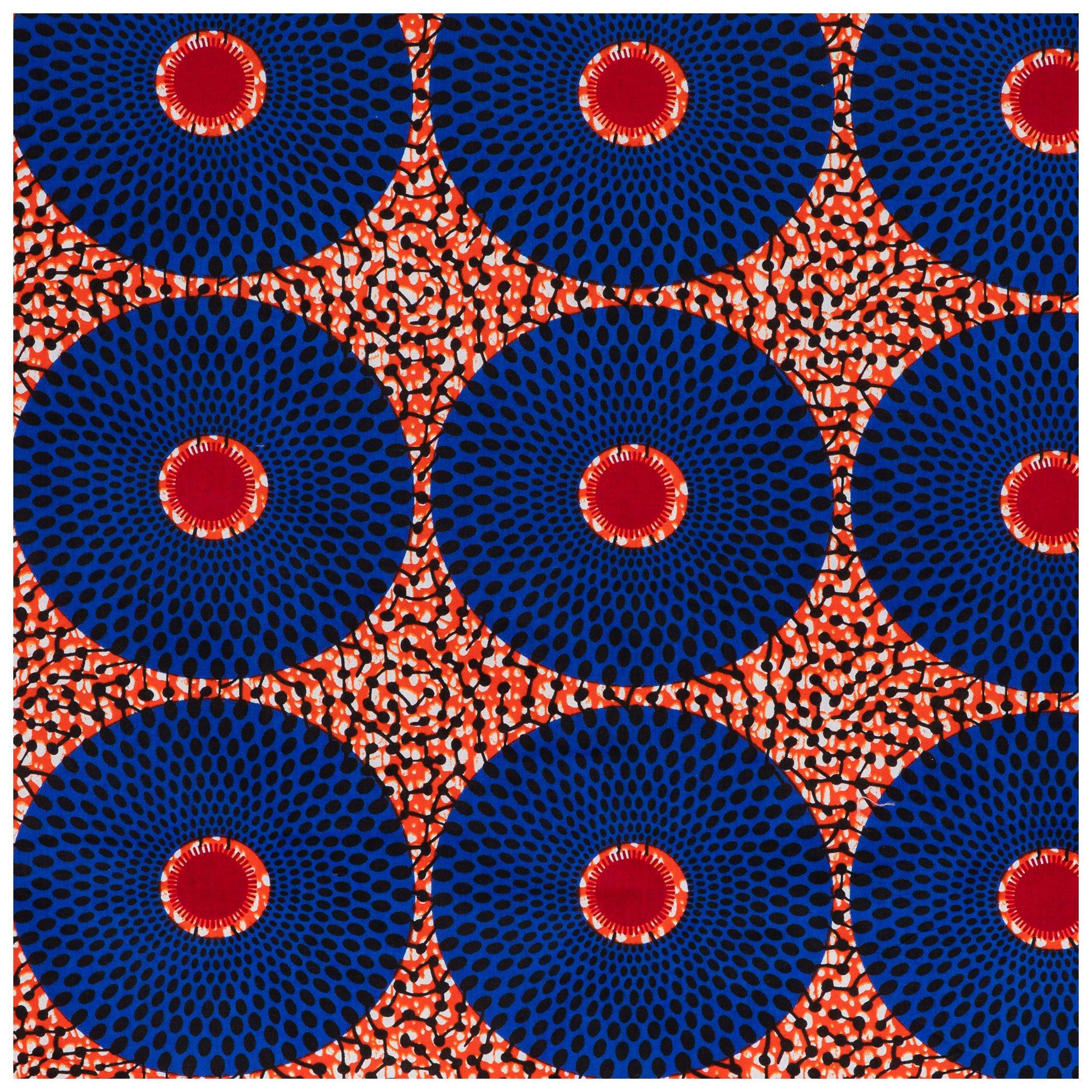 Red & Blue Mandala Cotton Calico Fabric Hobby Lobby 2242832