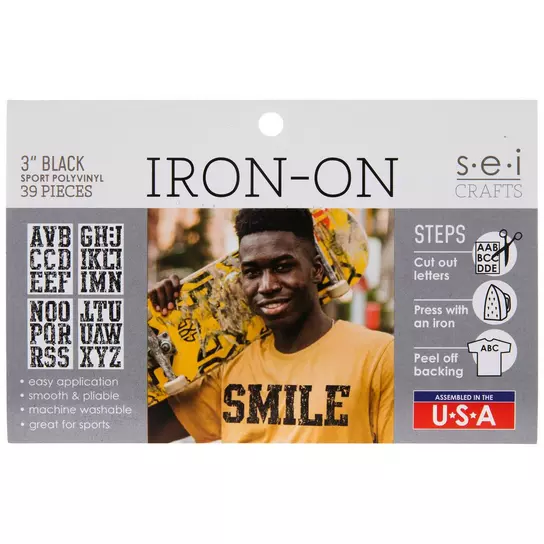 Letter Iron-On & Sticker Patch, Hobby Lobby