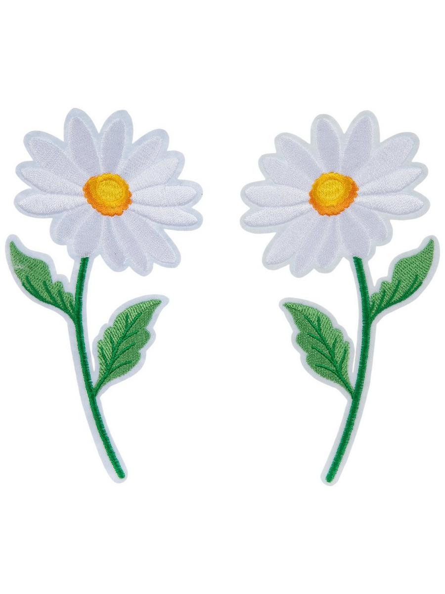 Daisy ꔛ‬ෆ様 Amazon.com: Daisy, Flower, Embroidered, Iron on Patch (4
