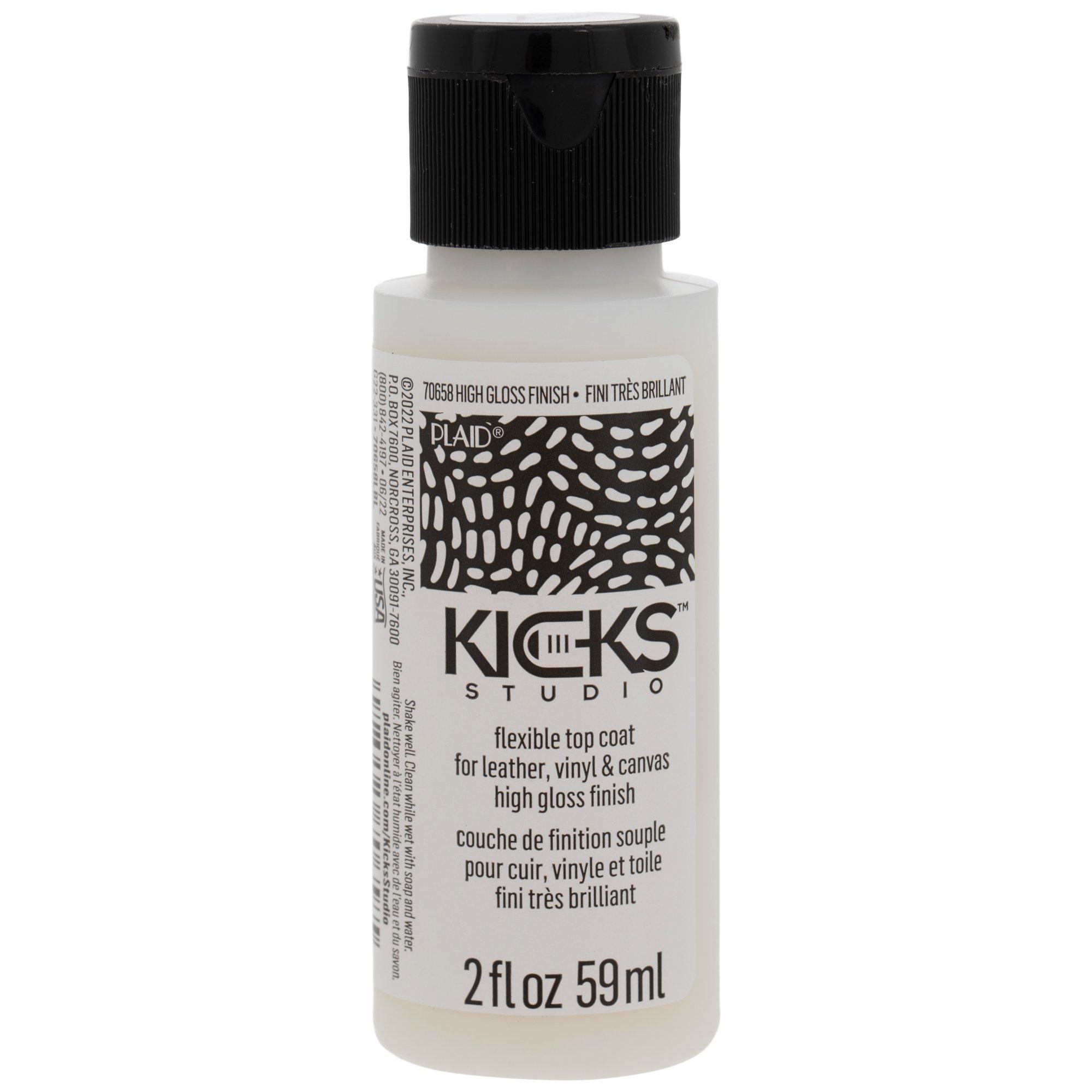 Kicks Studio High Gloss 2 fl oz Acrylic Leather Paint for Sneakers and  Other DIY Surfaces, 70658 Art_and_Craft_Supply