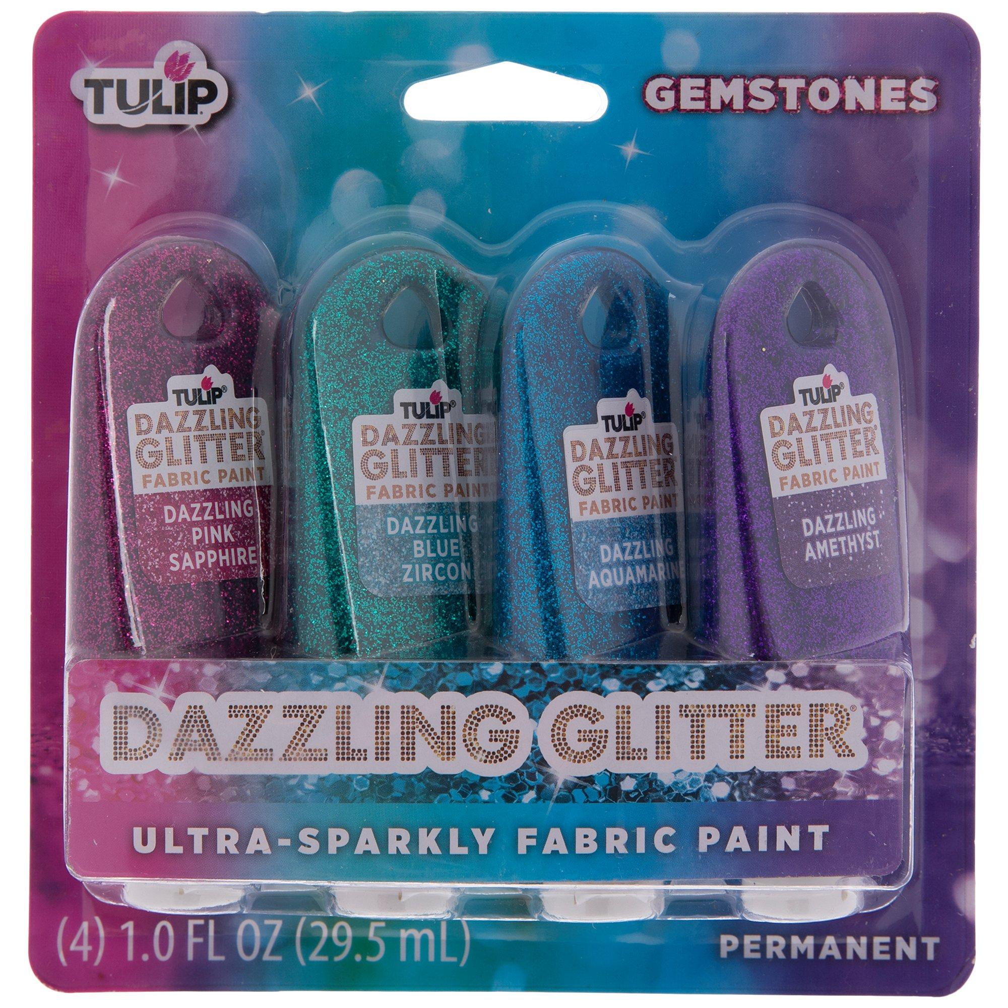 Dazzling Glitter Fabric Paint 4 Piece Set Hobby Lobby 2243244