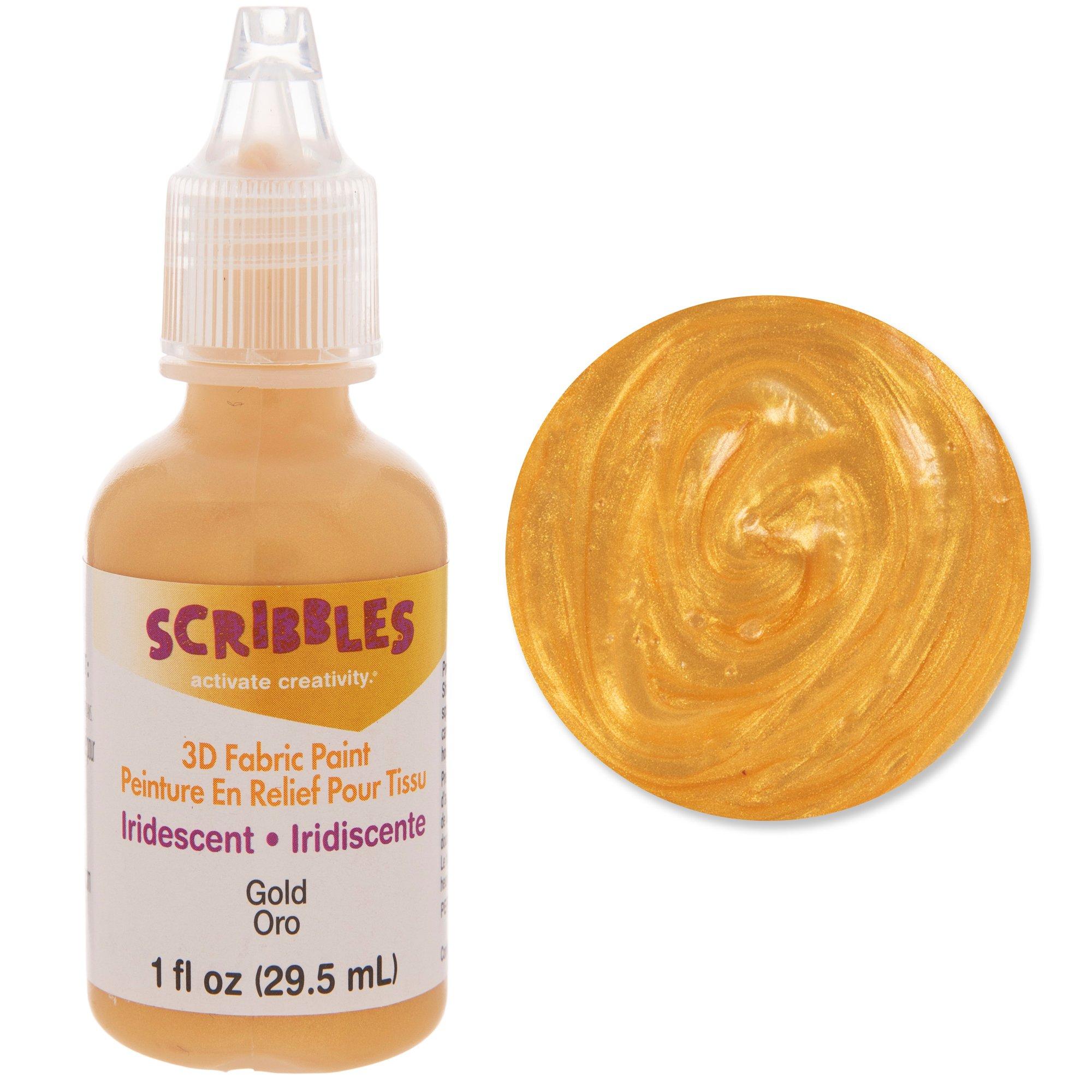 Daily Deals > Shiny - Winter White - Scribbles 3D Fabric Paint 1oz: A