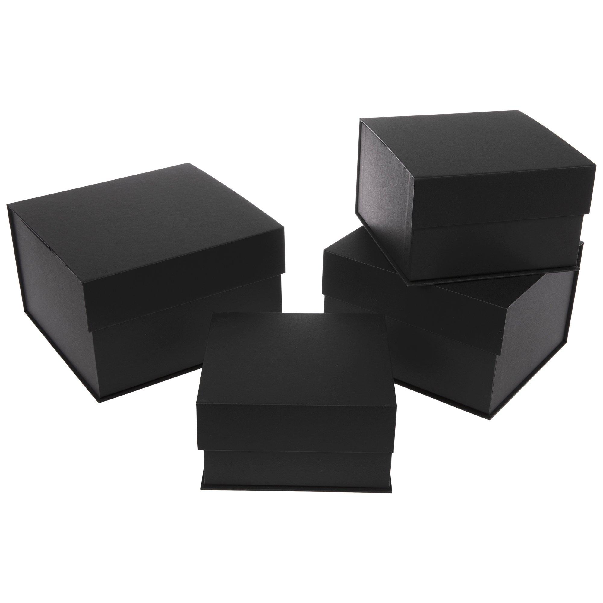 Matte black paper mache box for book