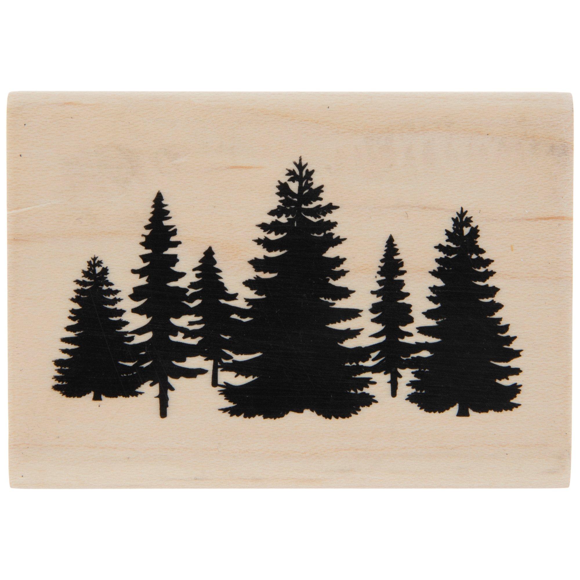 Pine Trees Rubber Stamp Hobby Lobby 2244465