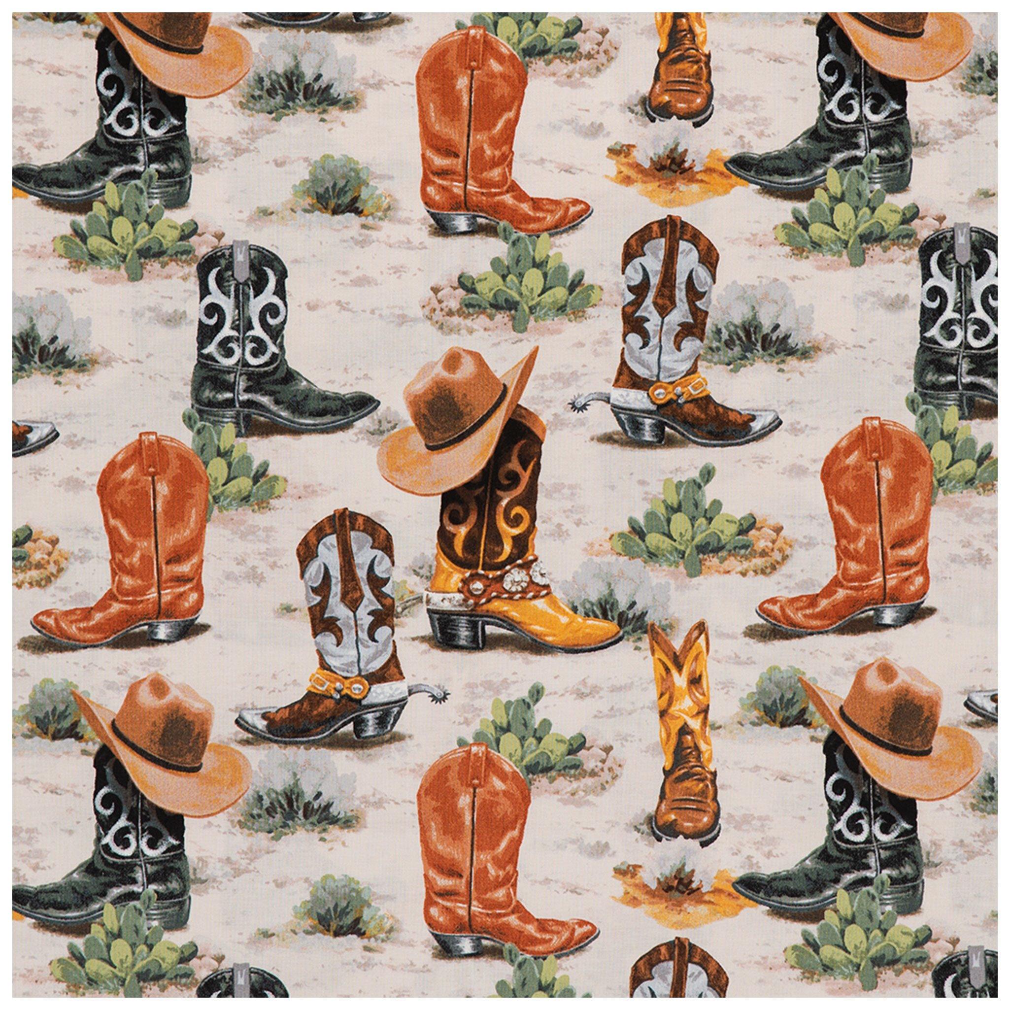 Cowboy Boots Cotton Calico Fabric Hobby Lobby 2245413