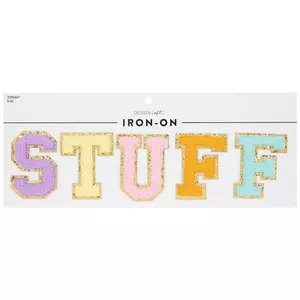 Embroidered Block Letter Iron-On Patches - 1, Hobby Lobby, 855908