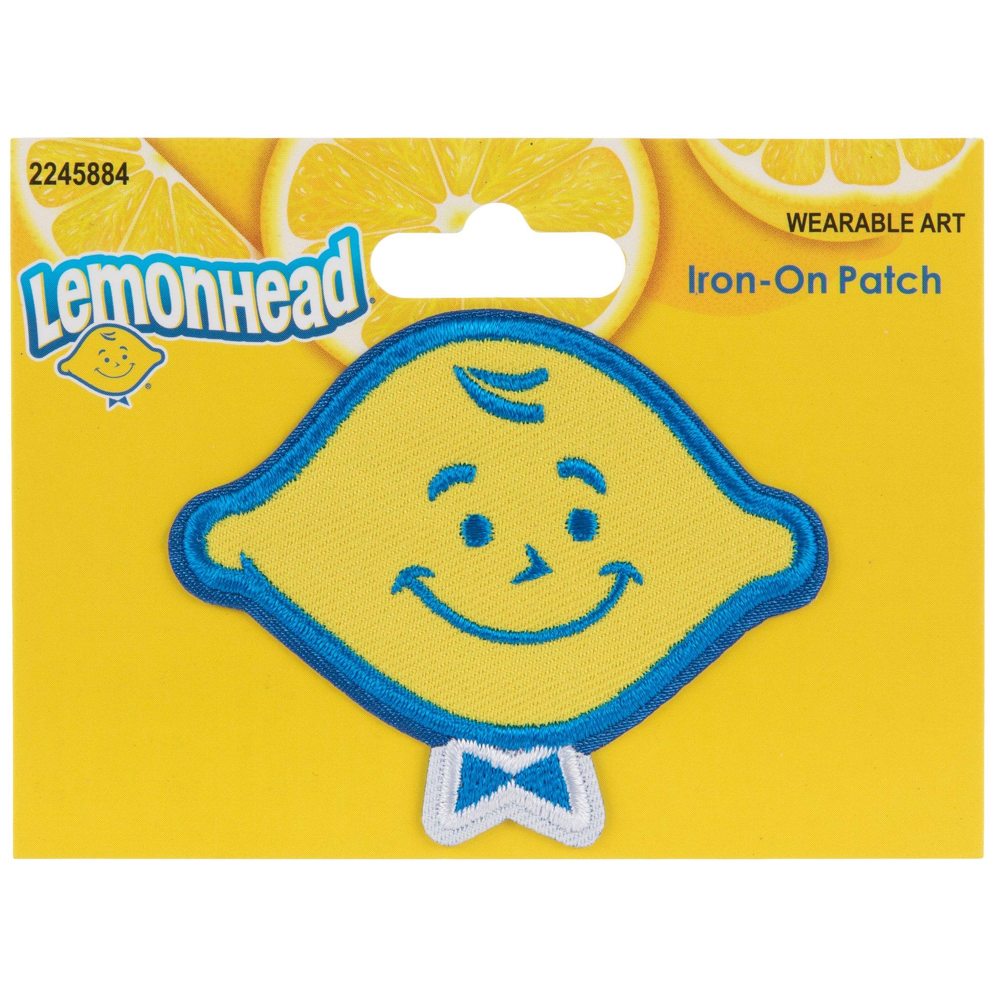 Yellow Smiley Face Iron-On Patch, Hobby Lobby