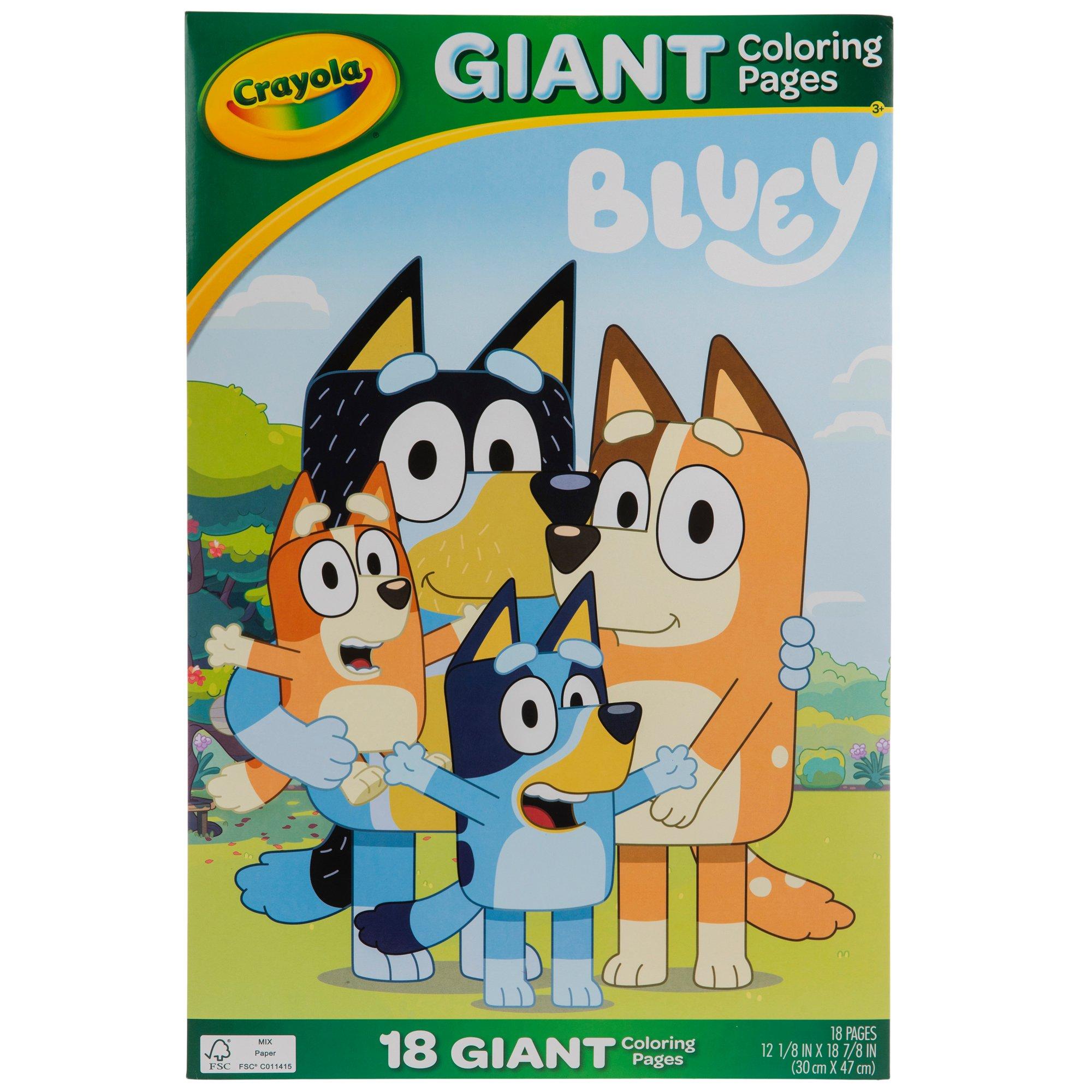 Coloring Book with Bluey - 123 Coloring Pages!!, Easy, LARGE