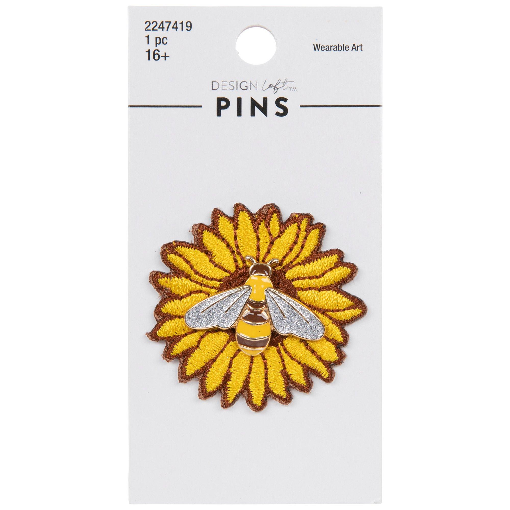 Bee & Sunflower Enamel Pin Hobby Lobby 2247419