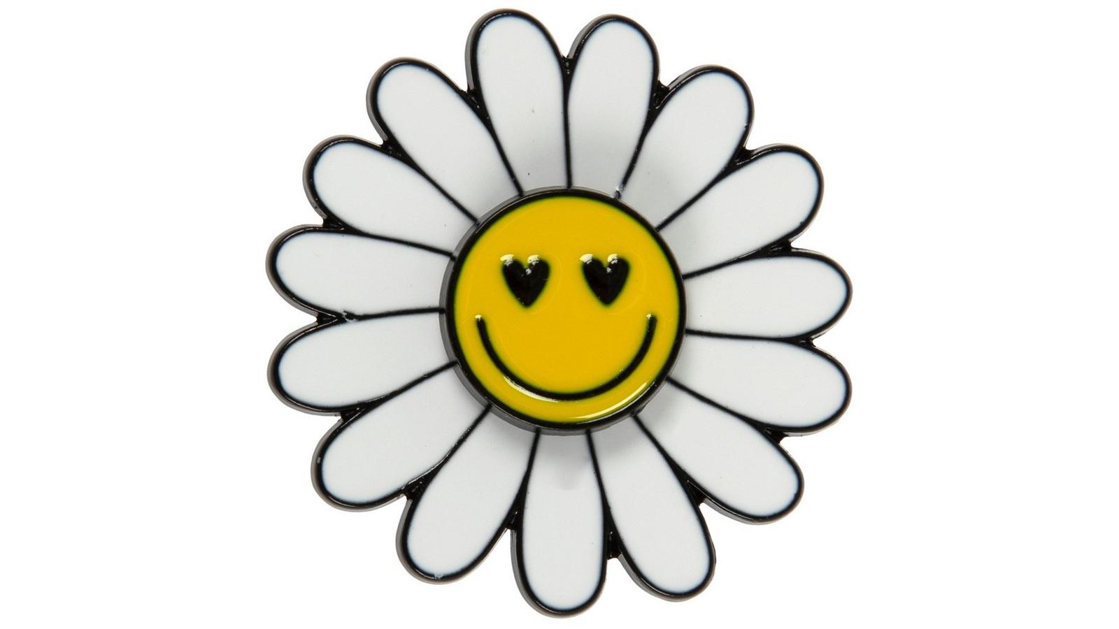 TRIPSHION SMALL DAISY PIN LOGO フーディー 9colors Spinning Daisy | Plant Pin | Interactive Pin | Spinning Pin