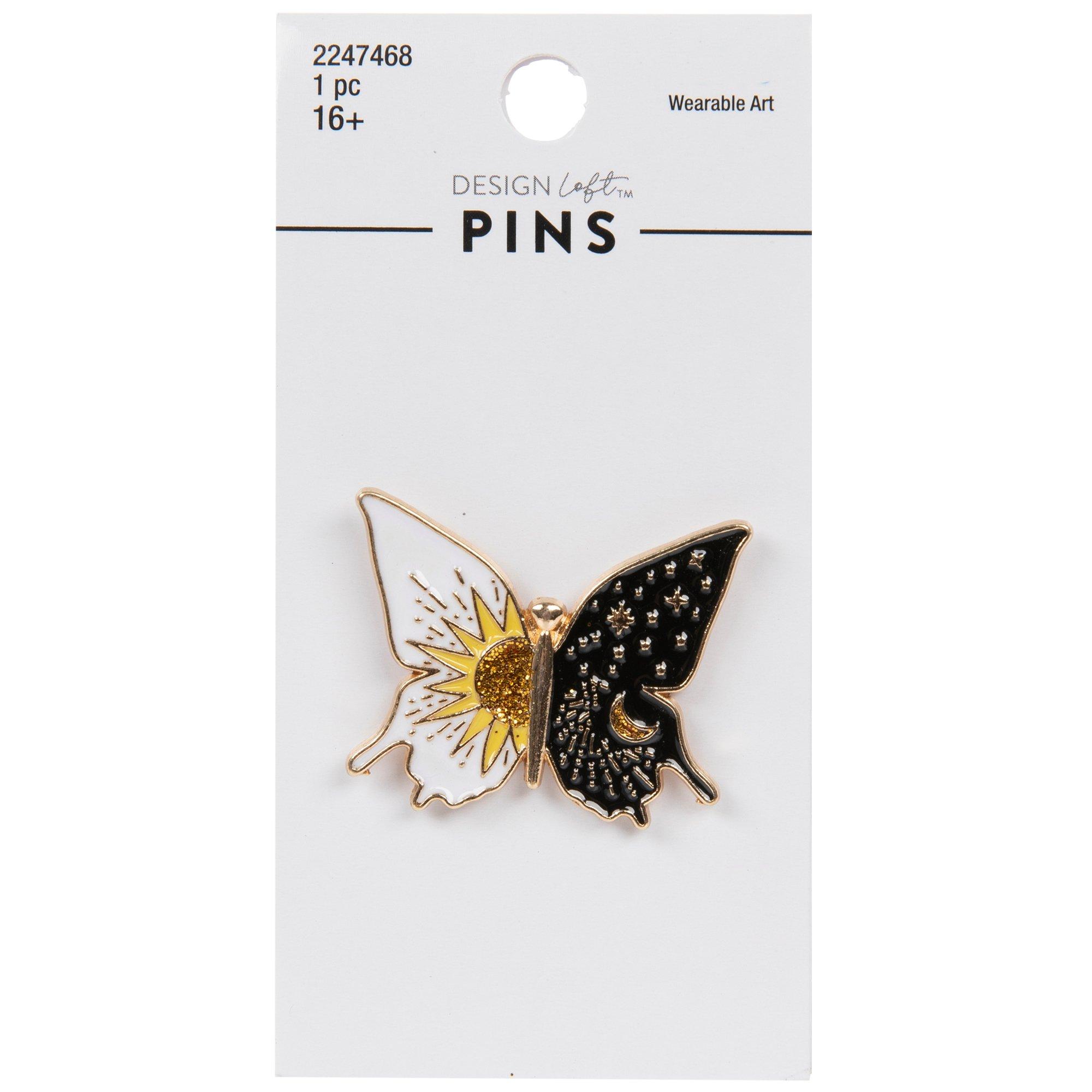 Night & Day Butterfly Enamel Pin Hobby Lobby 2247468