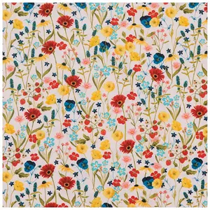 Sing A Song Floral Cotton Calico Fabric