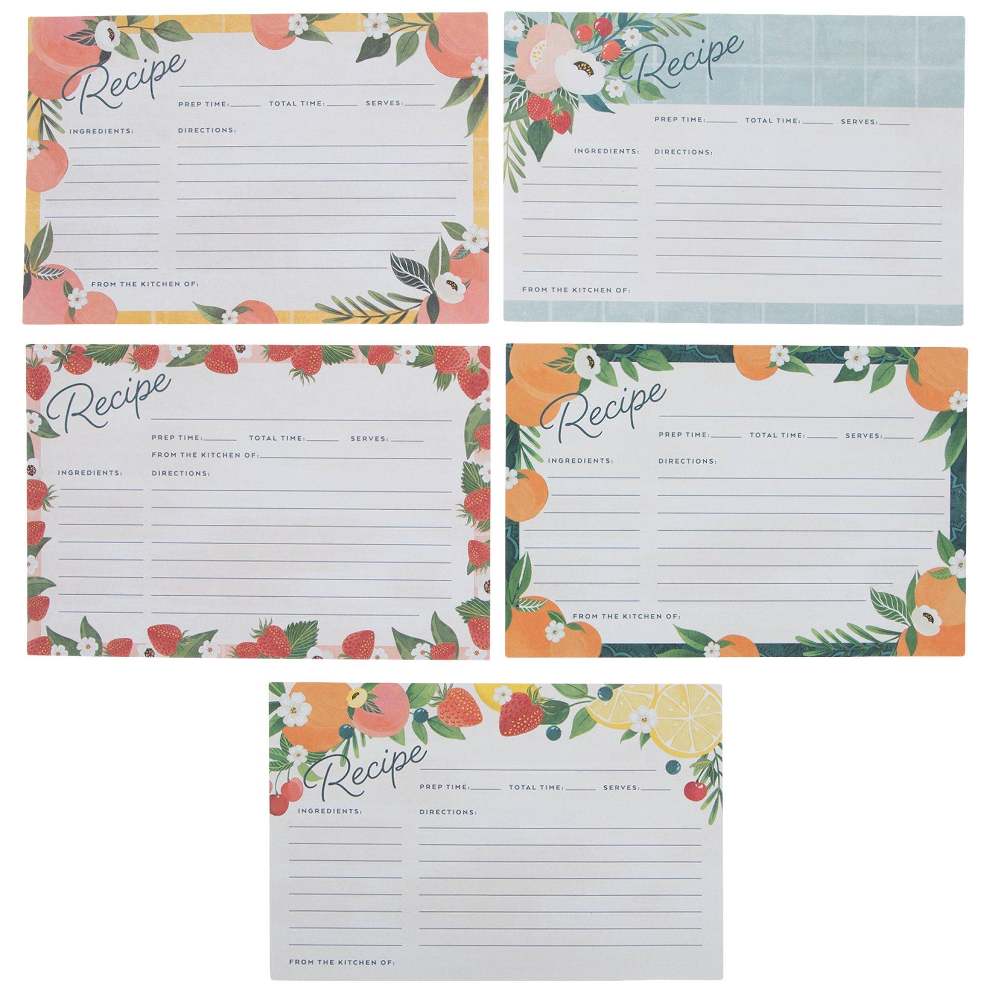 Fruit recipe cards hobby lobby 2248540