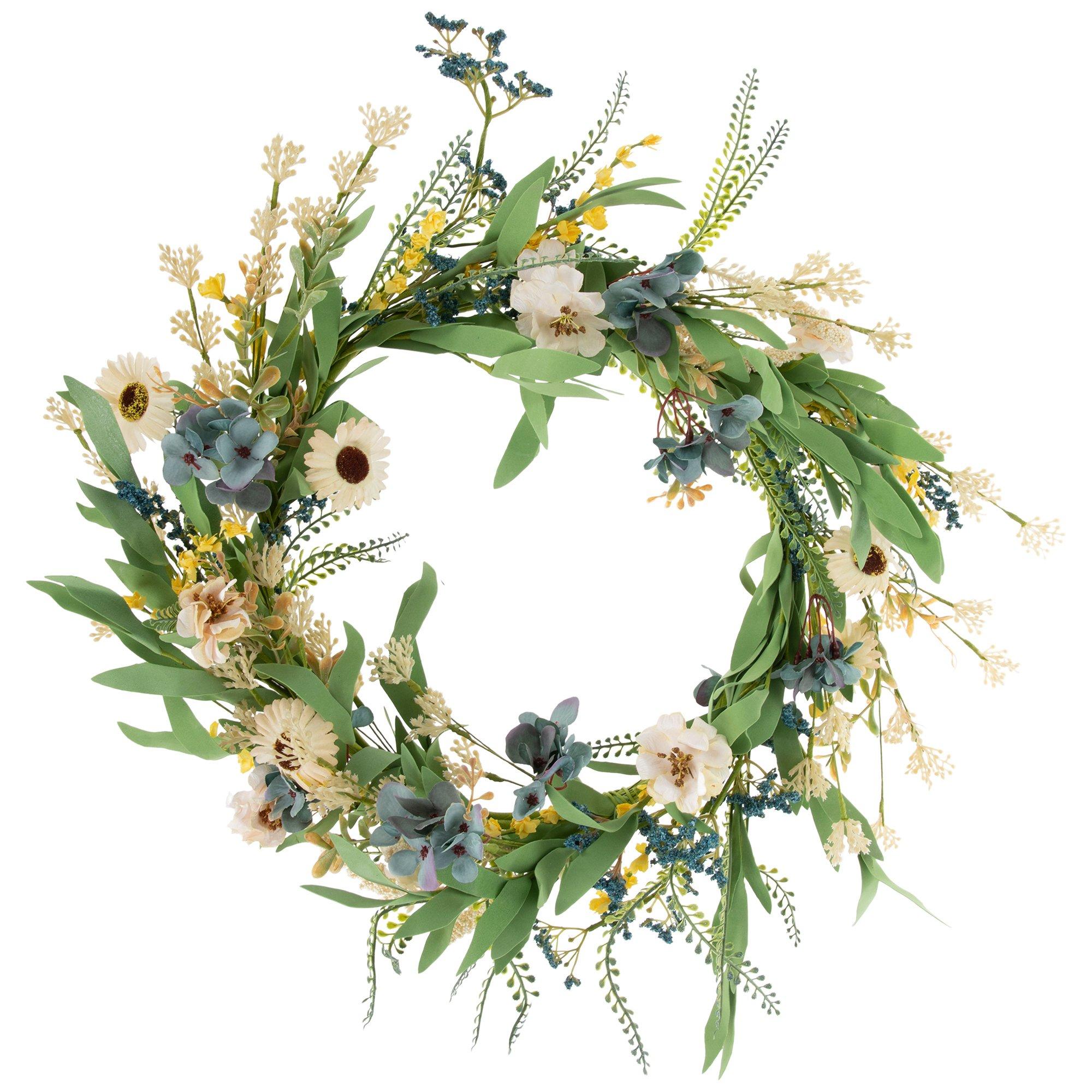Daisy & Hydrangea Wreath Hobby Lobby 2249456