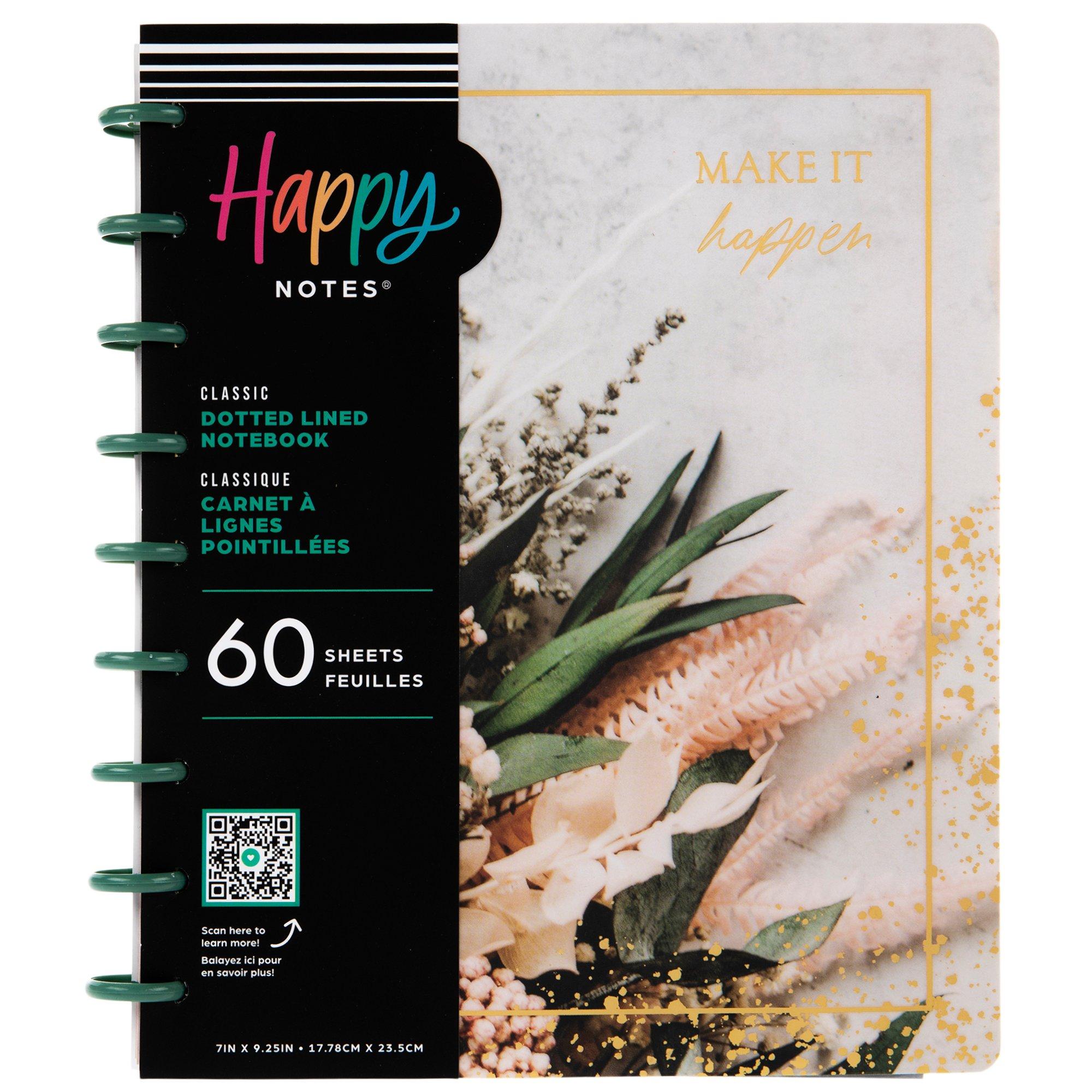 Make It Happen Floral Happy Notes Notebook | Hobby Lobby
