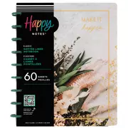 Make It Happen Floral Happy Notes Notebook