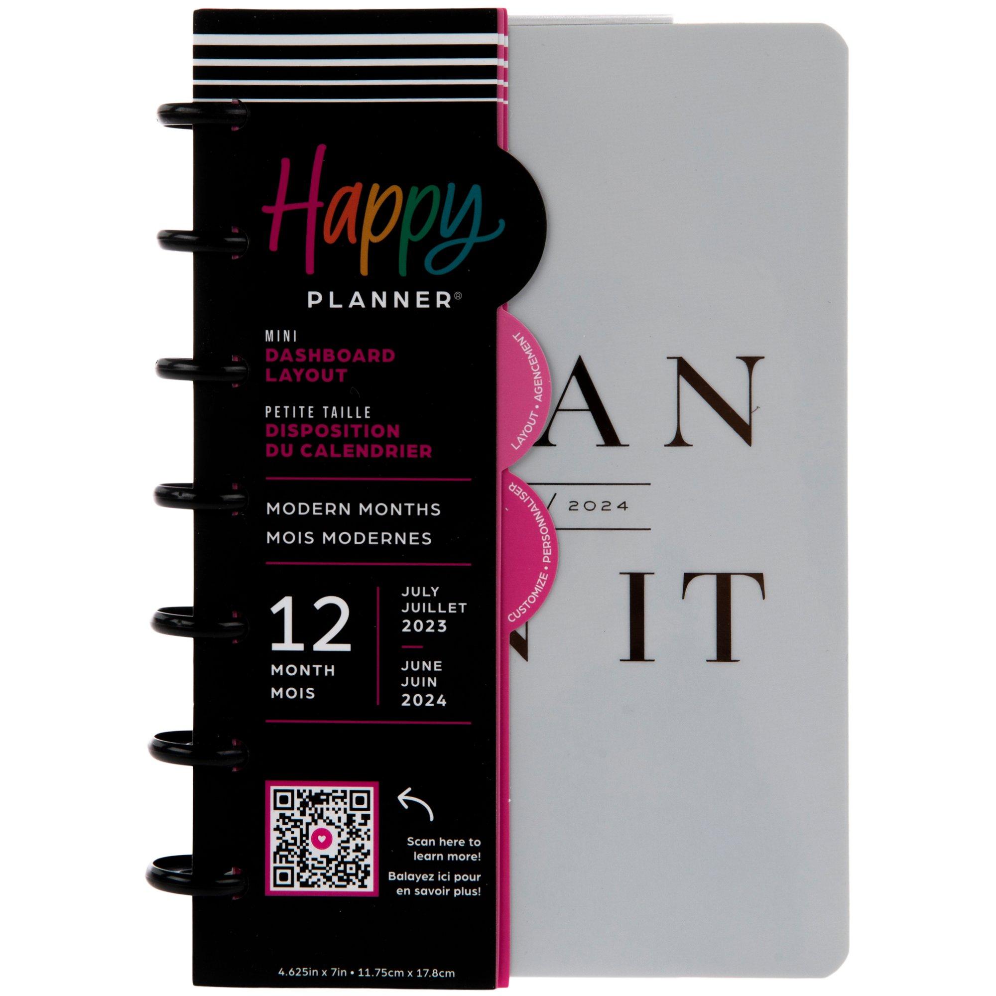 2023 2024 Gray Plan On It Mini Happy Planner 12 Months Hobby