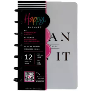 2023 - 2024 Gray Plan On It Mini Happy Planner - 12 Months