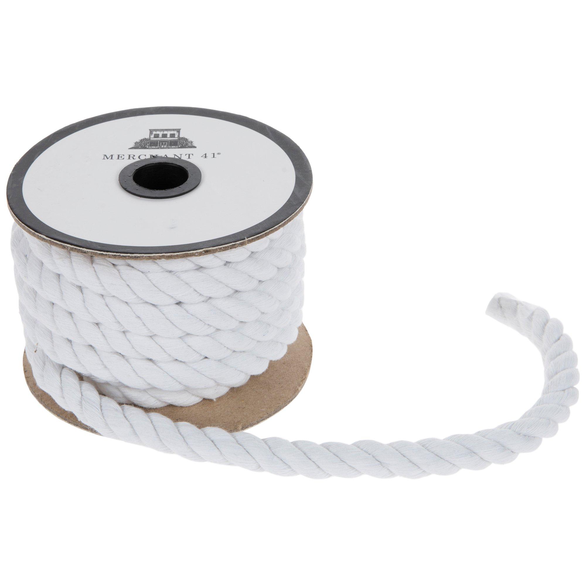Plaited Cotton Cord 6mm - Ecru, Ribbons And Trims