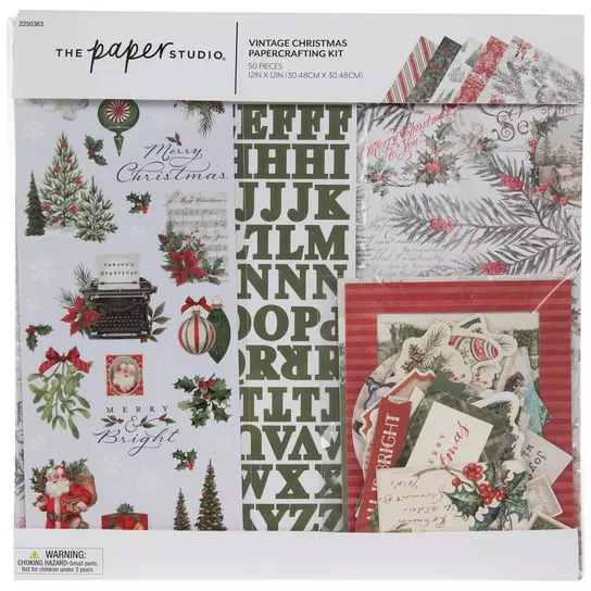Vintage Christmas Scrapbook Kit | Hobby Lobby | 2250363