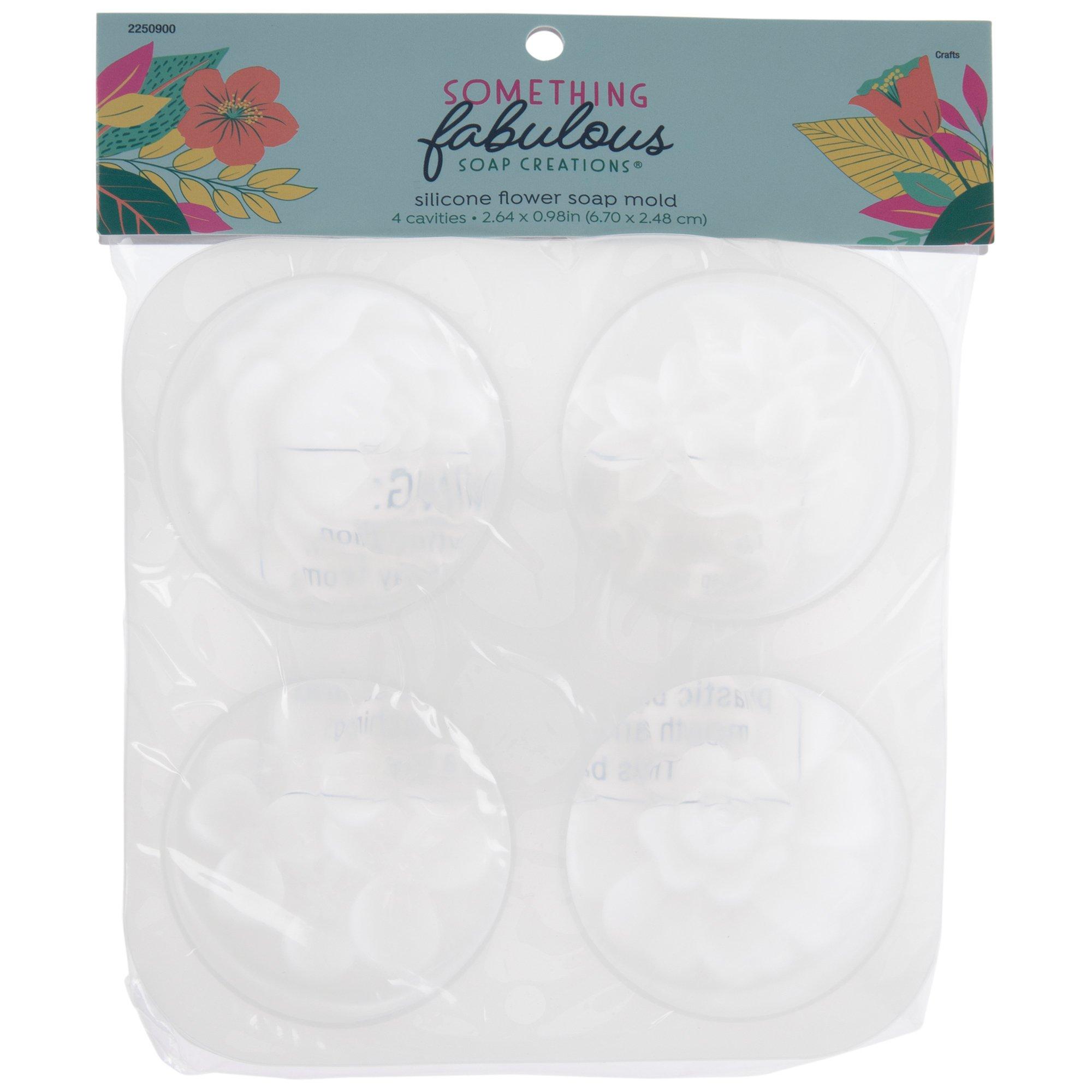 Round Flower Silicone Mold For Soap & Candle Making - DIY Craft Mold For Resin, Plaster