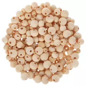 3/4 Round Wood Beads by Make Market | Michaels
