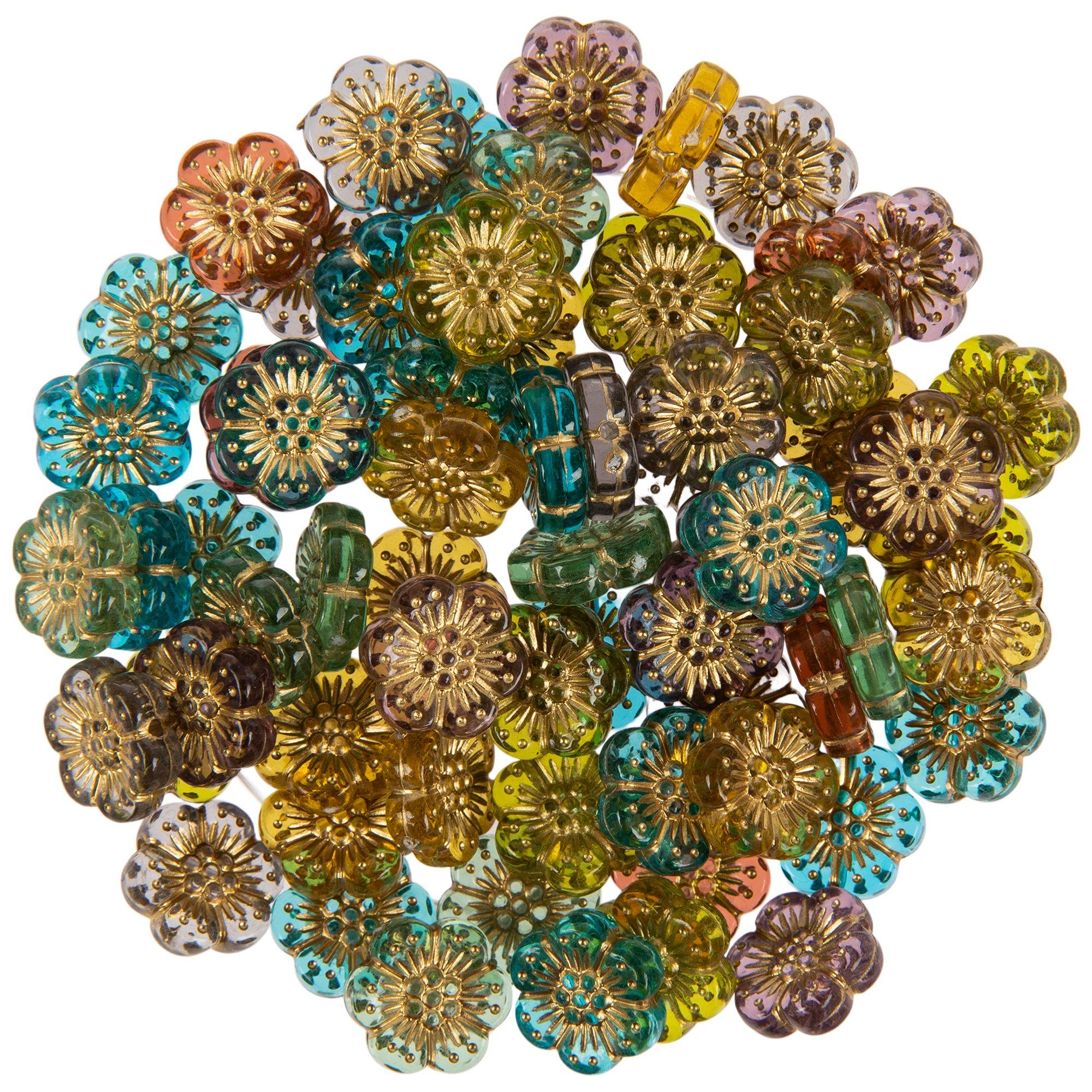 MultiColor Antique Flower Beads Hobby Lobby 2252427