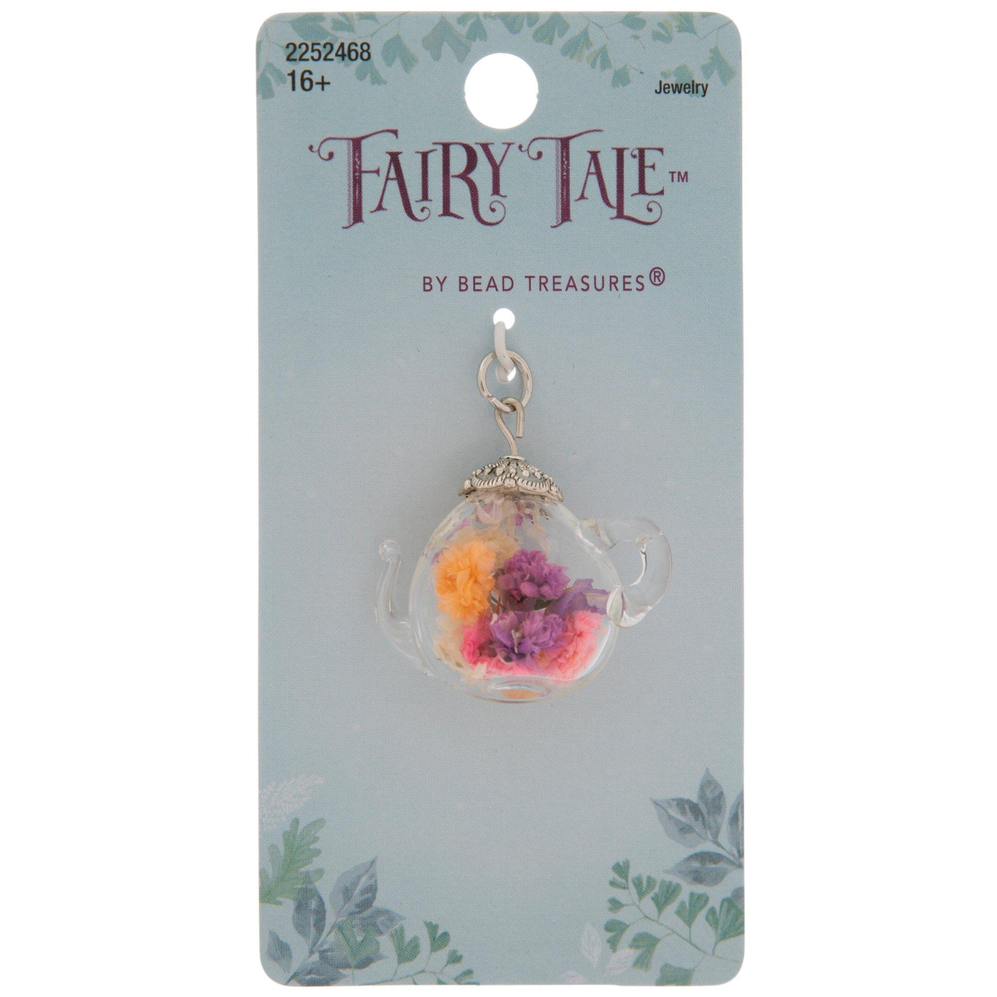 Glass Teapot & Flowers Pendant Hobby Lobby 2252468