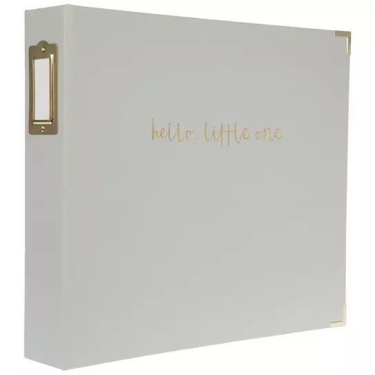 Hello Little One 3-Ring Scrapbook Album - 12 x 12