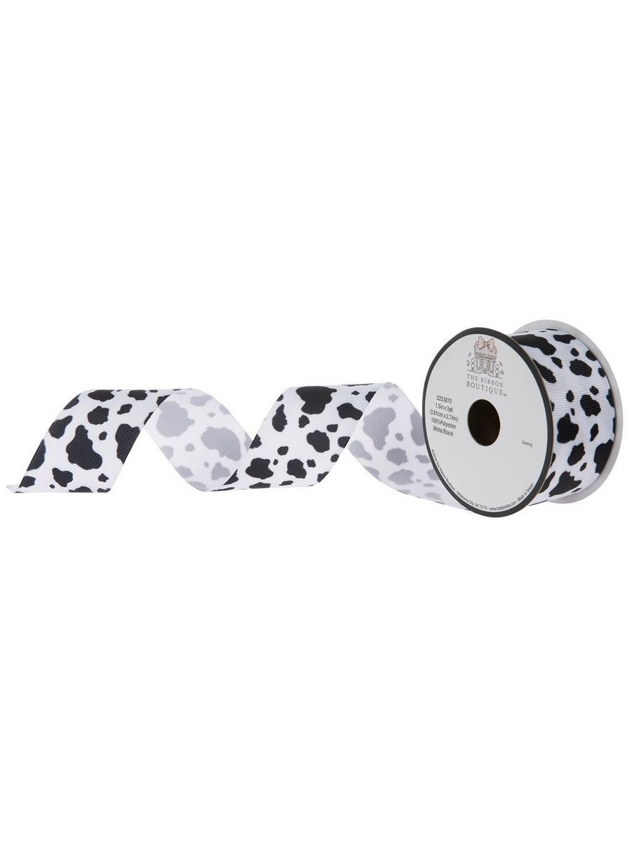 Cow Print Ribbon - 1 1/2