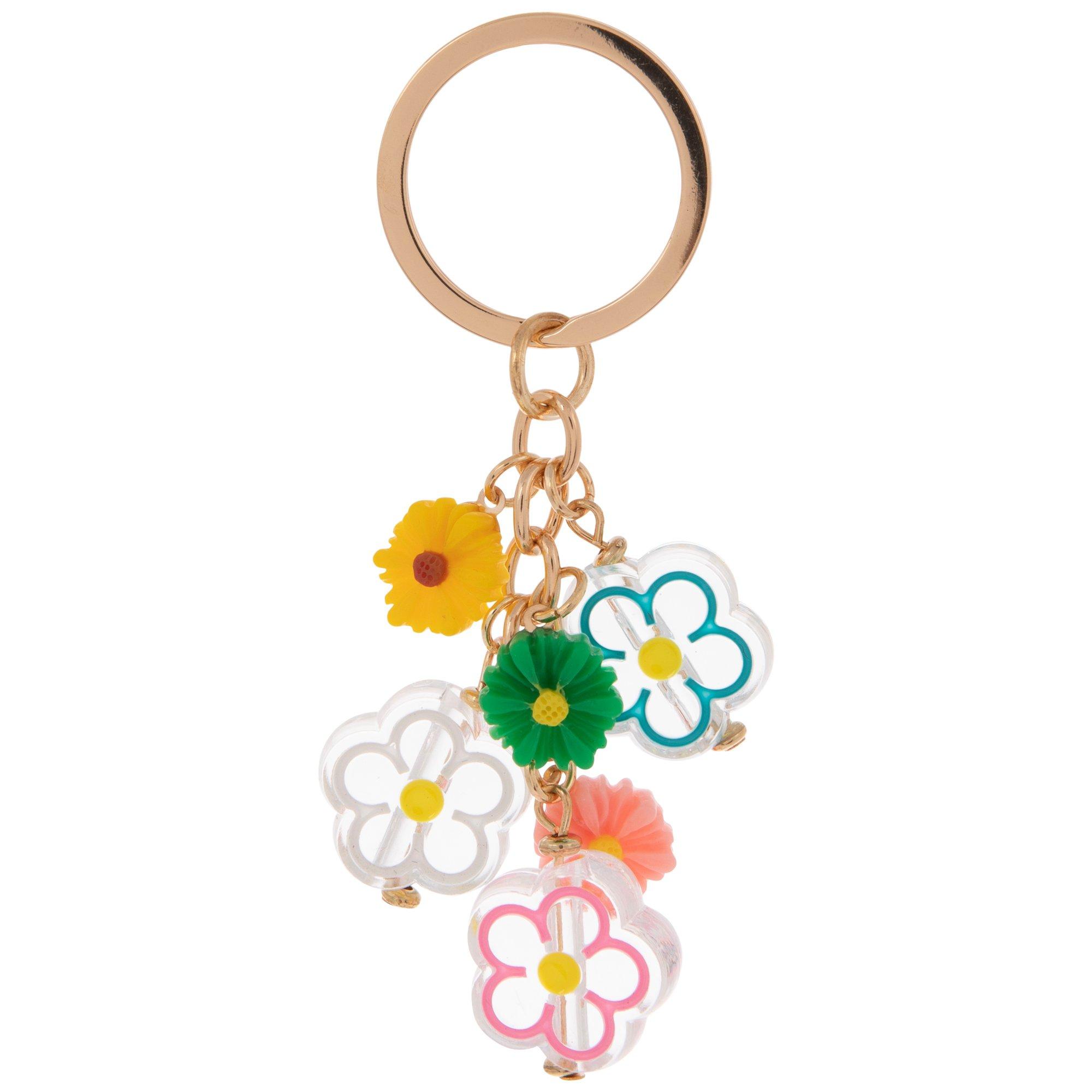 Rainbow Hyacinth Flowers Keychain