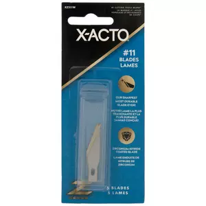 X-ACTO XZ211W Z Series #11 Replacement Blades, 5/Pack (EPIXZ211W)