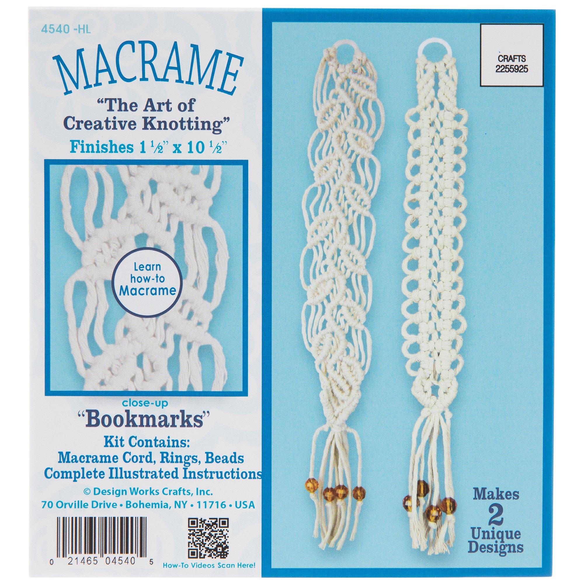 Blue Half Round Macrame DIY Bookmark Making Kit for Kids & Adults at Rs 70/ kit in Ghaziabad