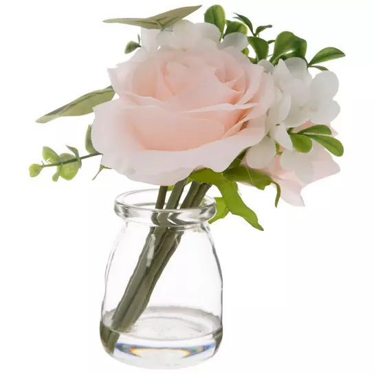 Pink Florals In Glass Jar | Hobby Lobby | 2256063