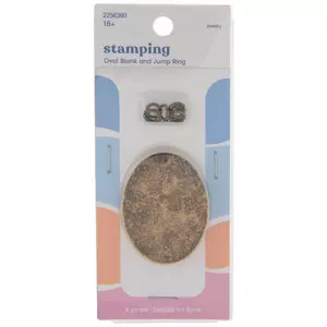 RMP Stamping Blanks, 1 Inch x 2 Inch Dog Tag with One 0.075