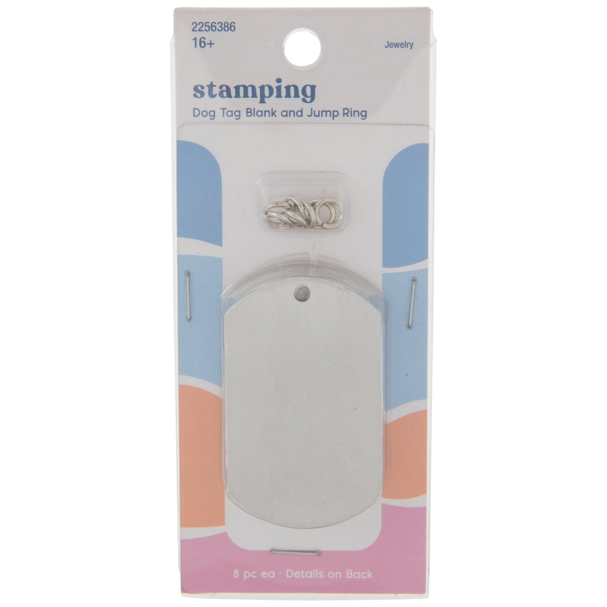 Dog Tag Stamping Blanks & Jump Rings, Hobby Lobby