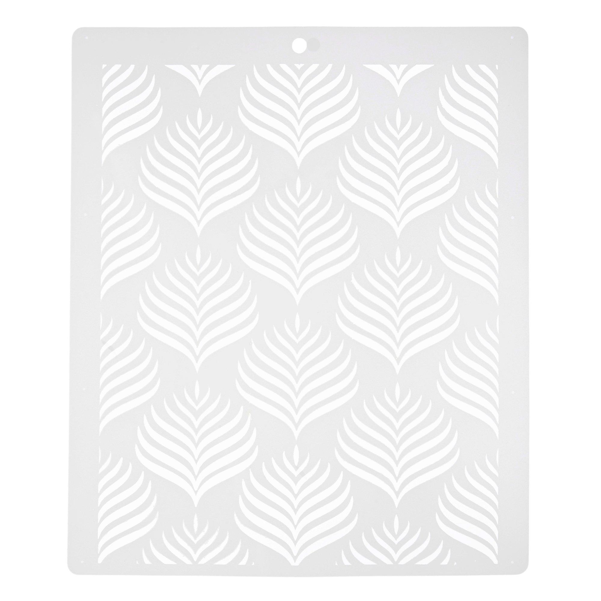 Boho Leaves Cake Stencil Hobby Lobby 2256428