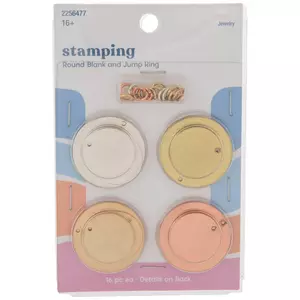 Multi-Color Round Stamping Blanks & Jump Rings