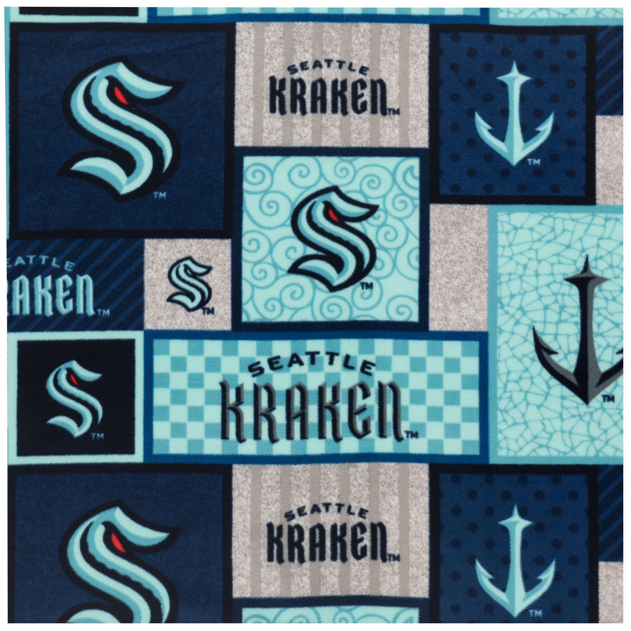 NHL Seattle Kraken Allover Fleece Fabric Hobby Lobby 2257137