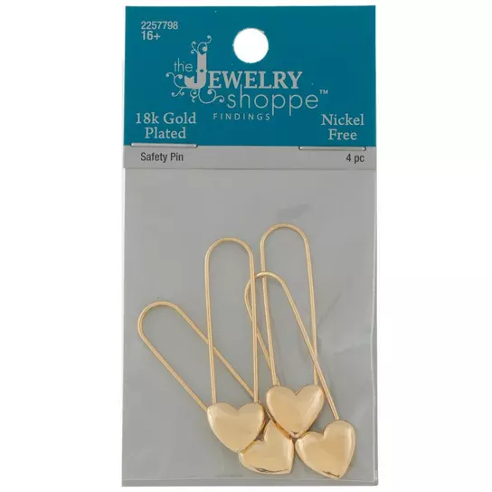 Coiless Safety Pin Large Gold - 82676752452