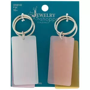 ROUND Clear Cast Acrylic Earrings Acrylic Keychain Acrylic Bag Tag