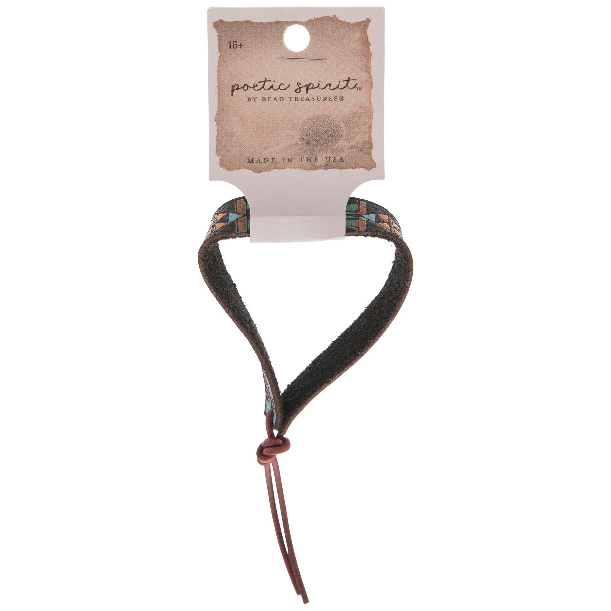 Patterned Southwestern Leather Bracelet Hobby Lobby 2258366