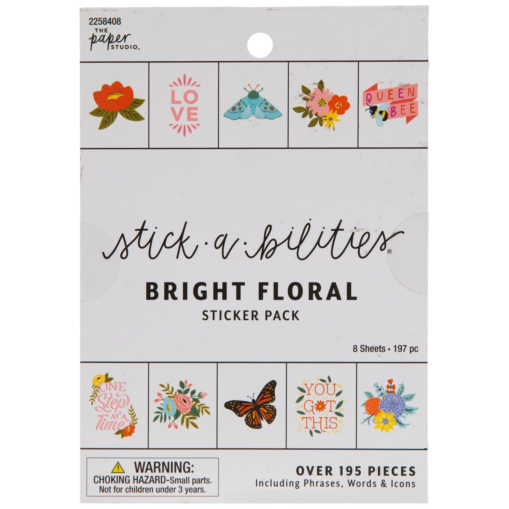 Bright Floral Stickers | Hobby Lobby | 2258408