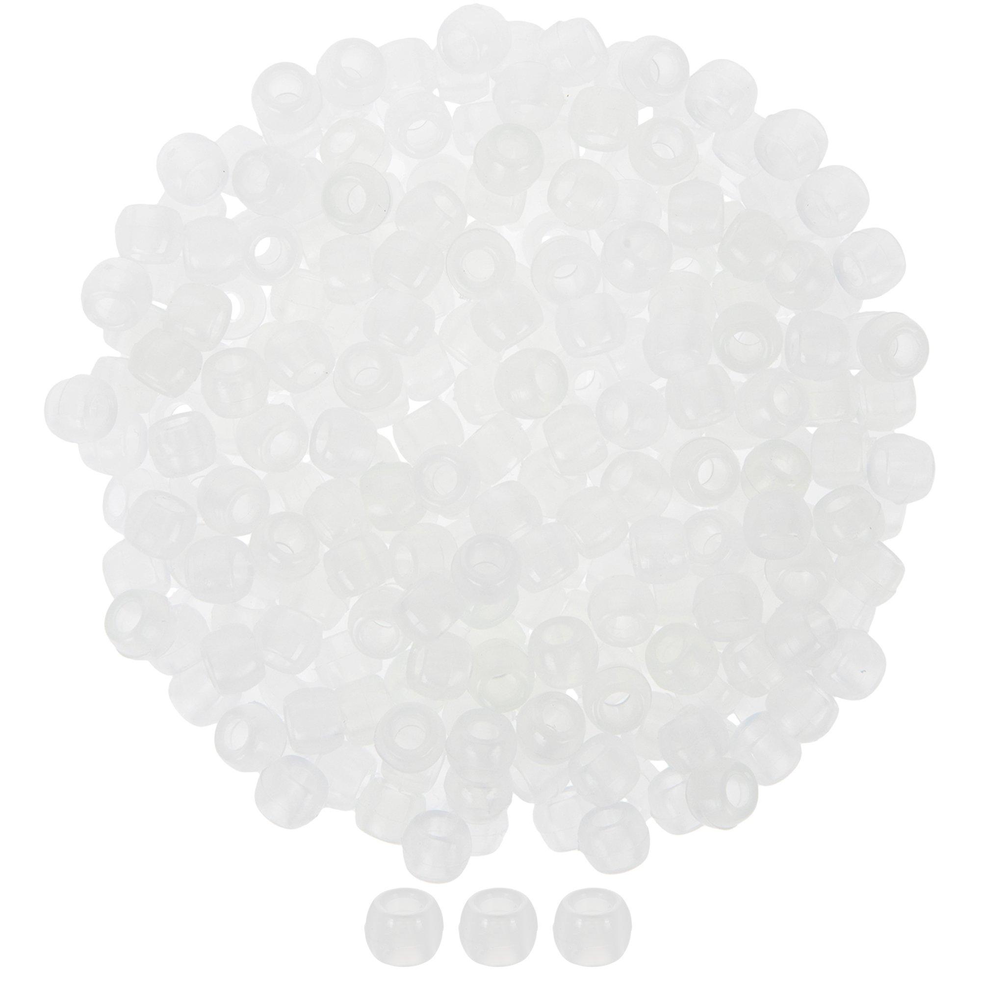 White & Black Plastic Number Beads, Hobby Lobby