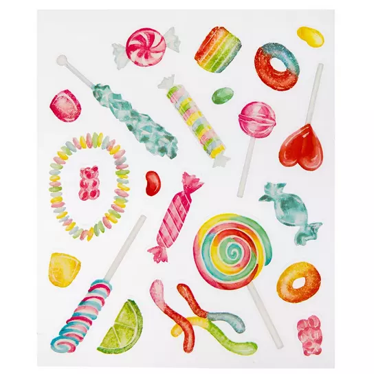 Watercolor Candy Stickers, Hobby Lobby