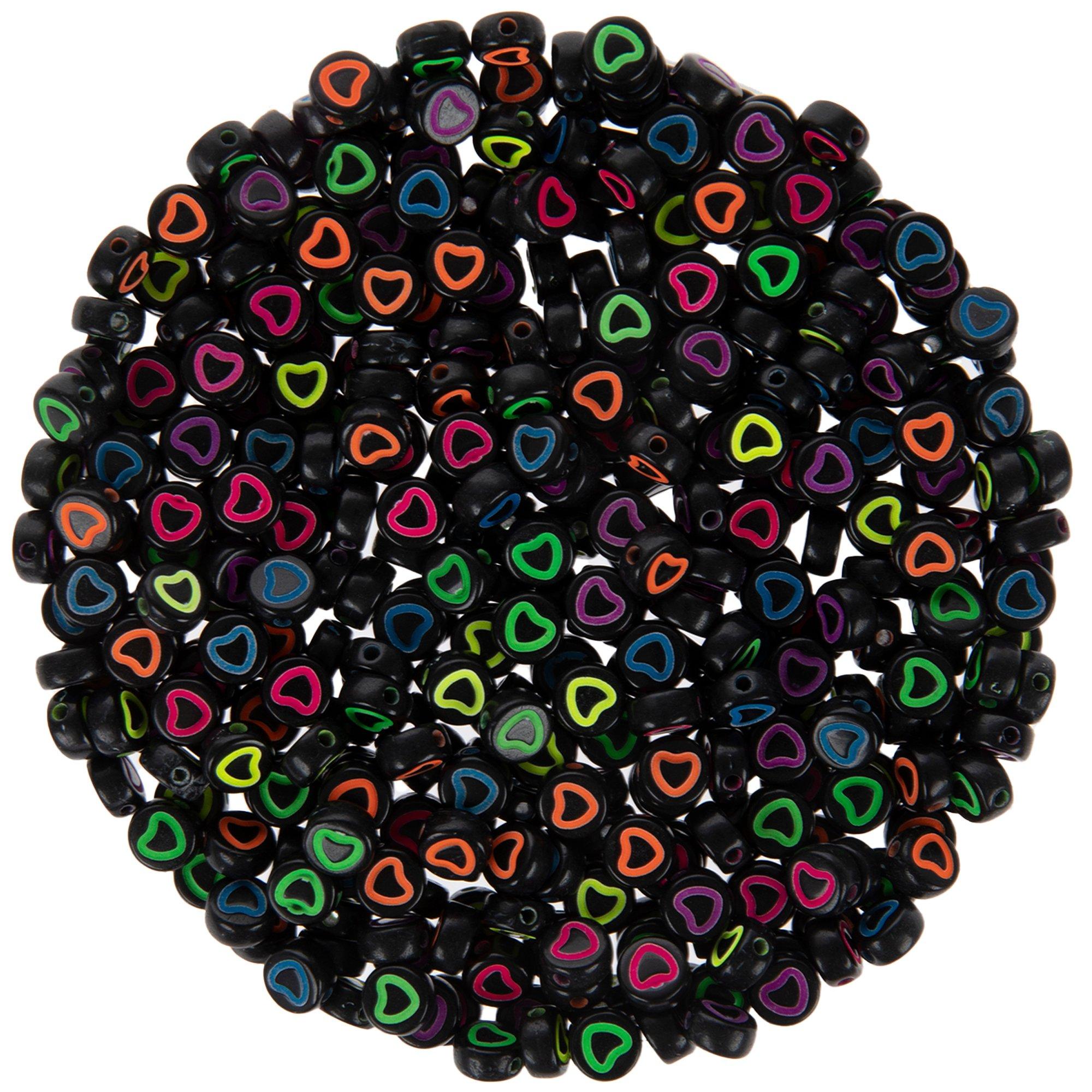 Neon Heart Round Beads Hobby Lobby 2259125