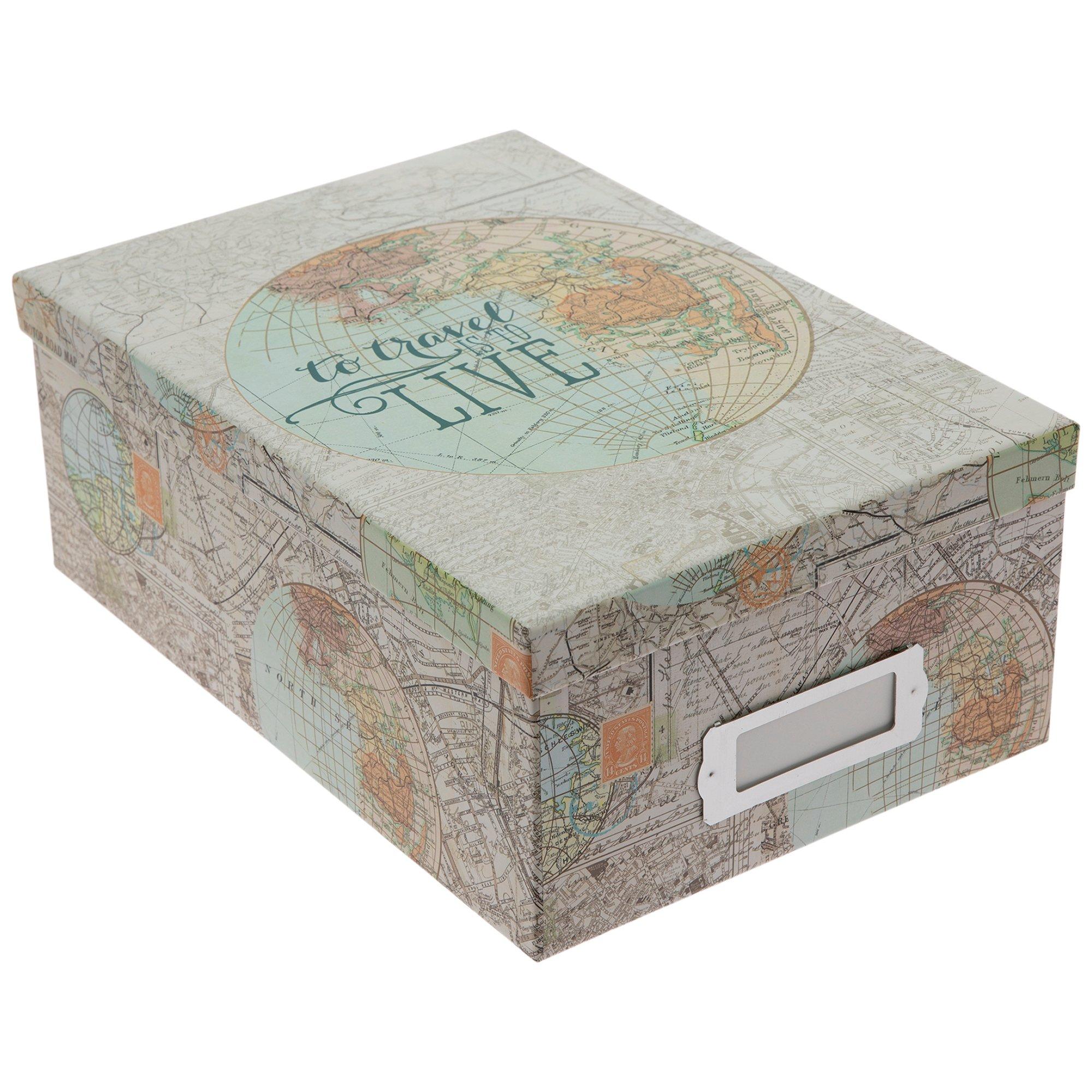 Mdf Map Adventure Archive Box Postcard Souvenir Storage Box Map Box Photo  Frame Deposit Box Ticket Storage Box Home Decoration - AliExpress