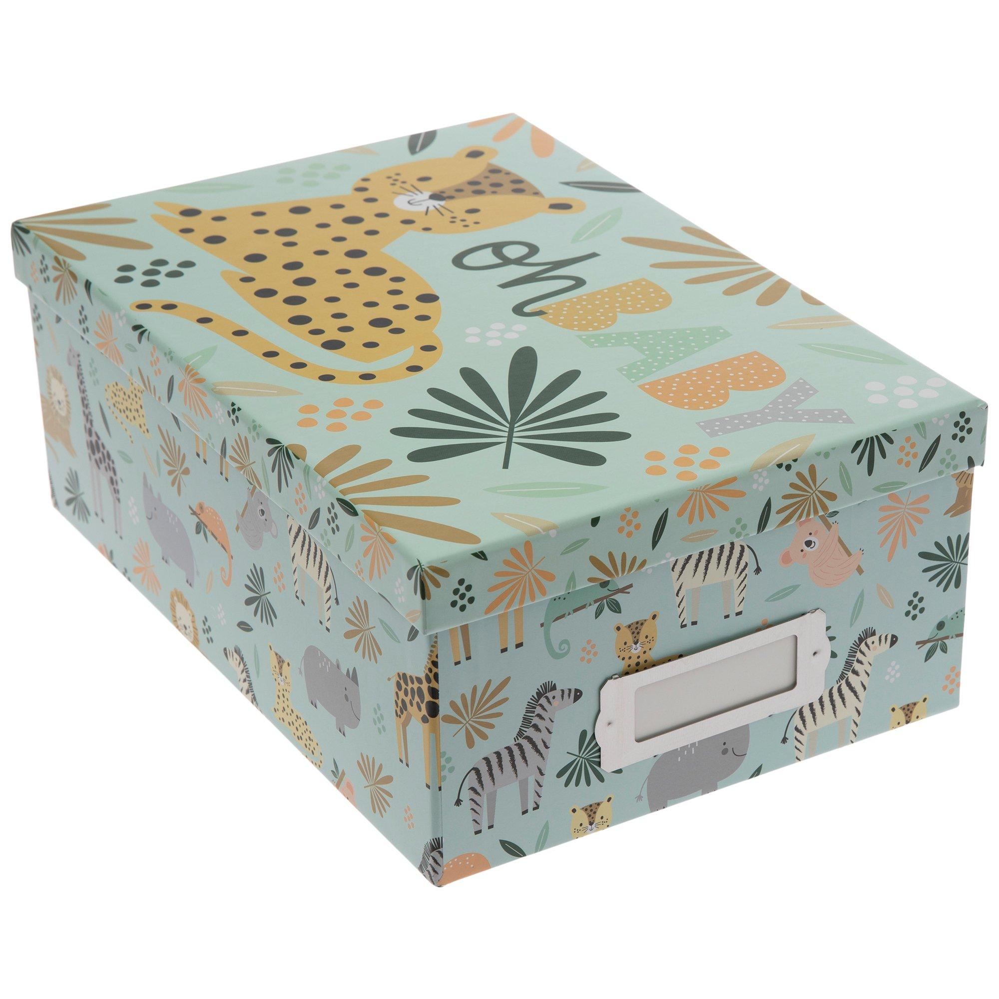 Oh Baby Light Blue Wildlife Photo Storage Box Hobby Lobby 2259505
